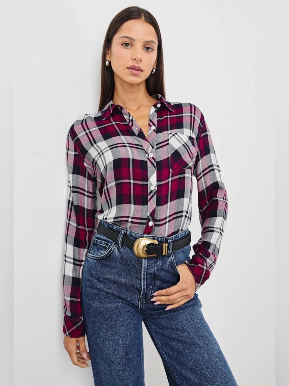 Rails Hunter Plaid Button Down Shirt Medium